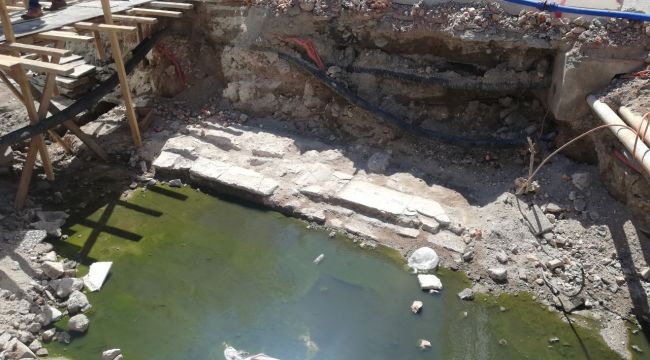 ALTYAPI ÇALIŞMASINDA BEDESTEN BULUNDU