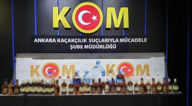 Ankara'da 'sahte içki' operasyonu
