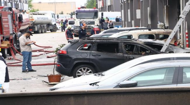 Ankara'daki yangında 20'den fazla iş yeri ile 14 araç zarar gördü