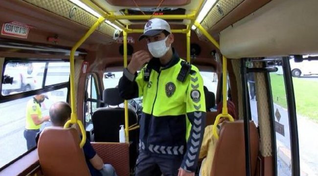 Fatih'te toplu taşıma araçlarında koronavirüs denetimi