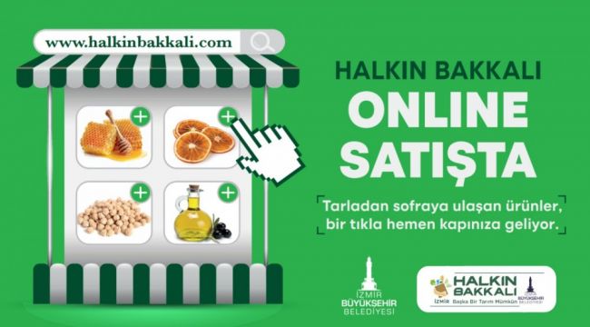HALKIN BAKKALI'NDA ONLİNE SATIŞ BAŞLADI