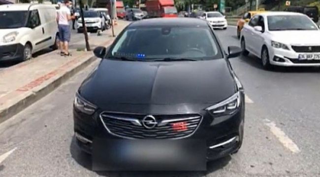 İstanbul'da çakarlı araç denetimi