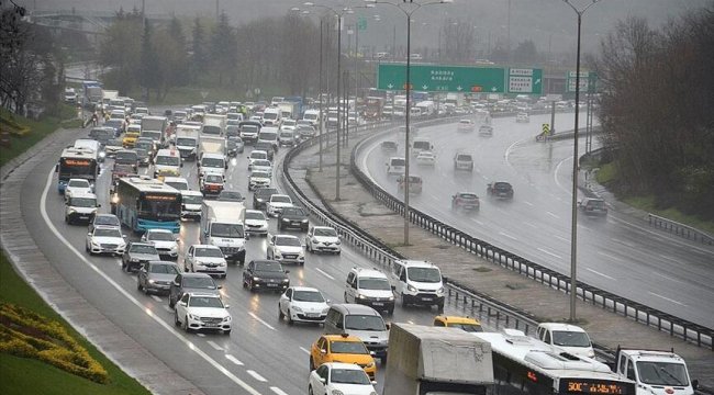 İstanbul'da trafik yoğunluğu