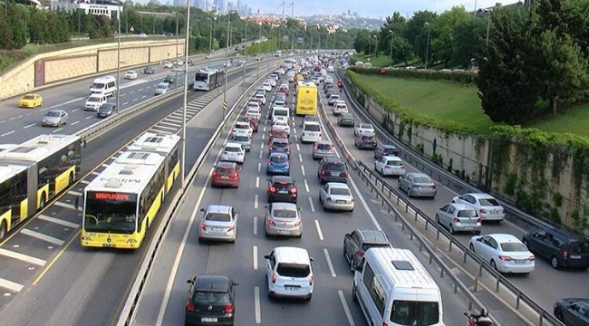 İstanbul'da trafik yoğunluğu