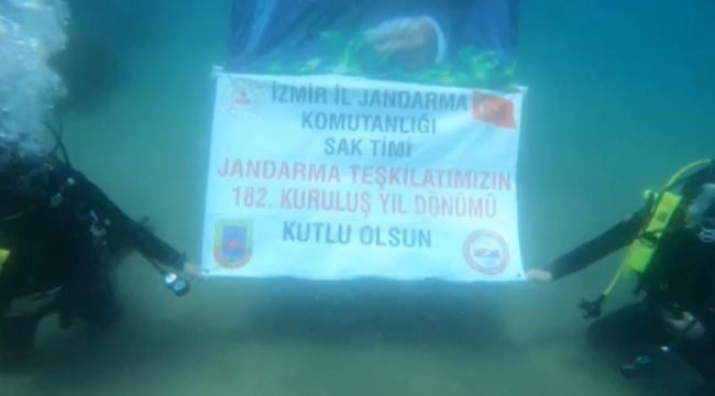 JANDARMA'DAN SU ALTINDA KUTLAMA