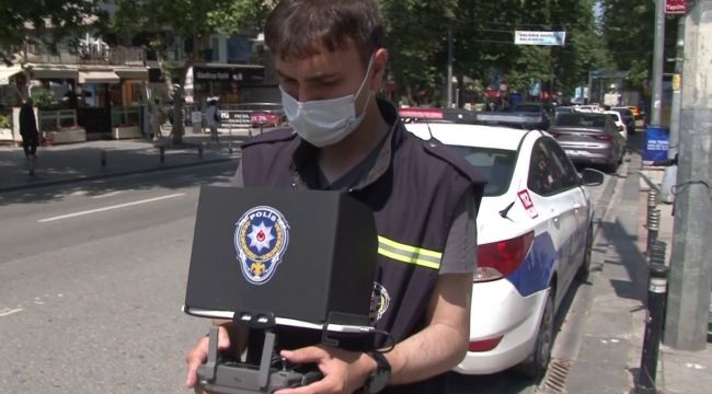 Kadıköy'de drone destekli trafik denetimi gerçekleştirildi