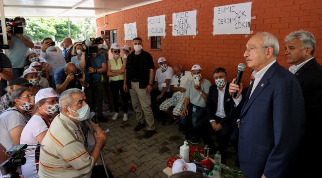 KILIÇDAROĞLU, DEPREMZEDELERLE BULUŞTU