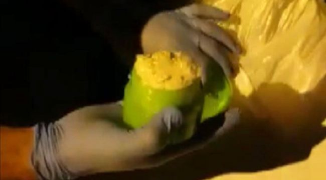 KREM KUTUSUNDAN UYUŞTURUCU ÇIKTI