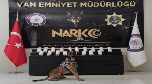 Otomobildeki 10 kilo uyuşturucuyu 'Bobi' buldu