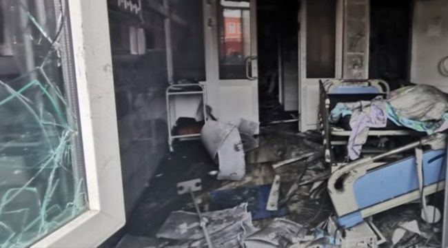 Rusya'da pandemi hastanesinde yangın