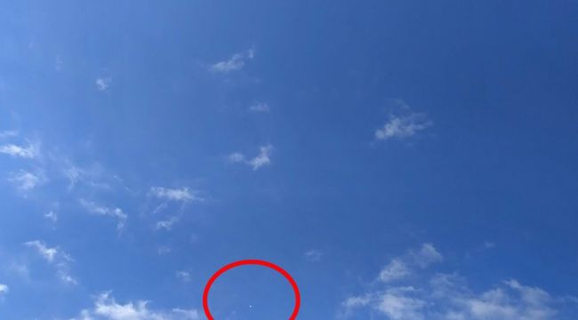 UFO sanıldı, meteoroloji balonu çıktı