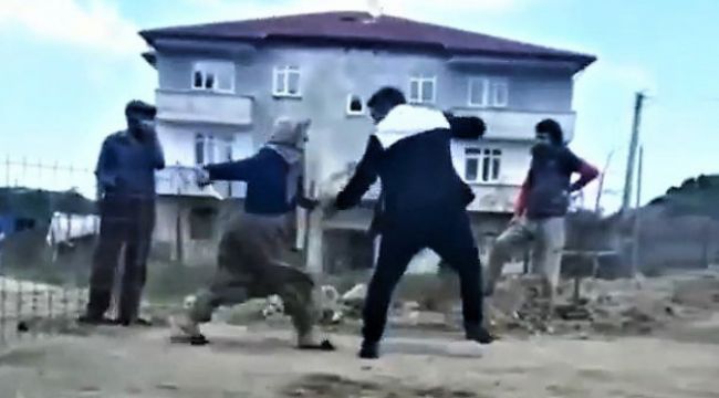 Yol kavgasında birbirlerine dehşeti yaşattılar