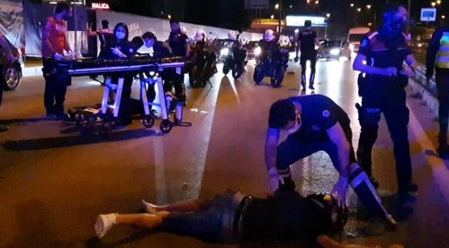 Bursa'da feci kaza! Metrelerce sürüklendiler