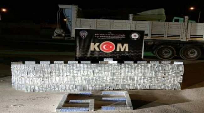 Binlerce paket kaçak sigara ele geçirildi