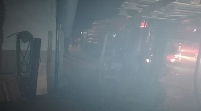 Germencik'te işyeri yangını