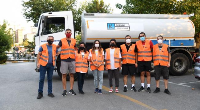 Yardım içim Kadıköy'den yola çıkan ekip Marmaris'e ulaştı