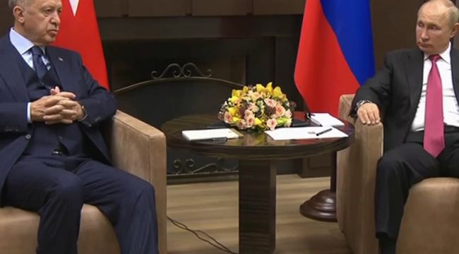 Cumhurbaşkanı Erdoğan ile Putin arasındaki görüşme başladı