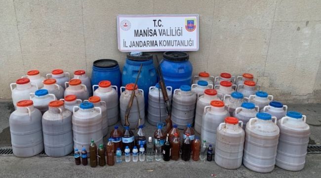 1 ton 602 kilogram sahte içki ele geçirildi