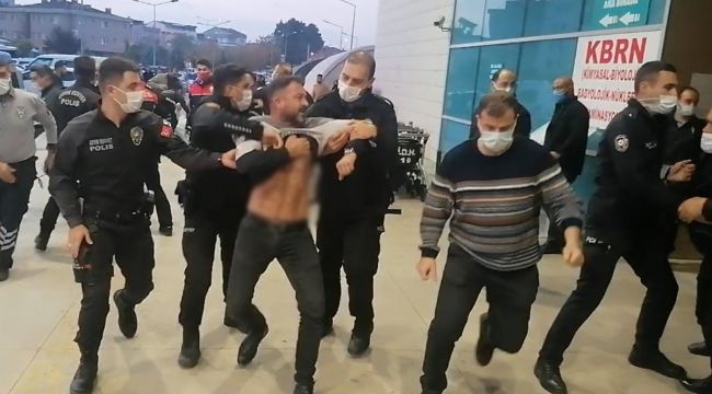 Bıçaklı kavgada 3 nakliyeci yaralandı, hastane önünde kavga devam etti