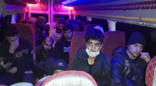 Bitlis'te 64 kaçak göçmen yakalandı