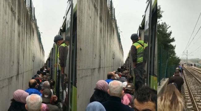 Bursa'da fırtına sebebiyle metro arıza yaptı, yolcular tahliye edildi