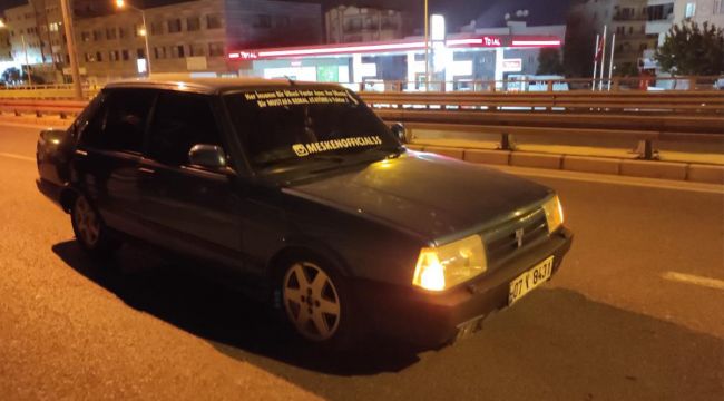 Çalıntı otomobil kovalamaca sonucu yakalandı