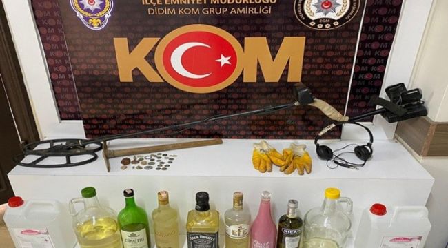 Define ararken suçüstü yakalandı