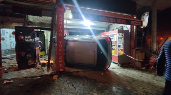 Direksiyon hakimiyetini kaybedince markete daldı