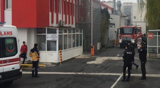 Dumandan etkilenen 1 işçi hastaneye kaldırıldı
