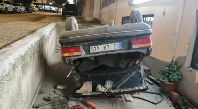 Kafe bahçesine uçan aracı bırakıp kaçtılar