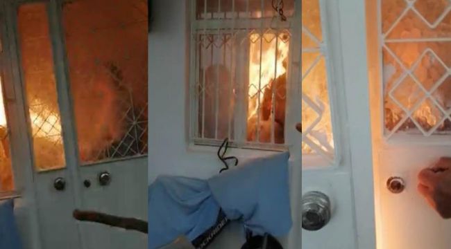 Kendini ve annesini evde diri diri yakmaya çalıştı