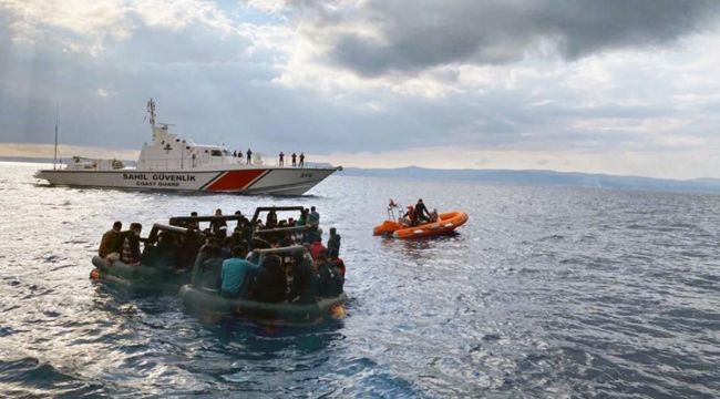 Marmaris'te 98 düzensiz göçmen kurtarıldı