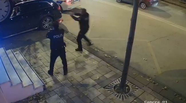 Polislerin silah çekerek etkisiz hale getirdiği magandaların kaza yaptı