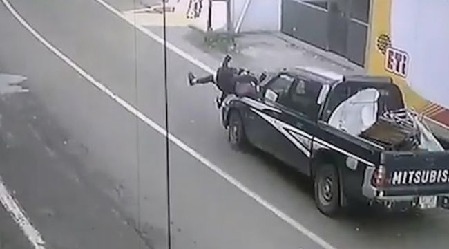 Rize'de 11 yaşındaki kız çocuğuna kamyonet böyle çarptı