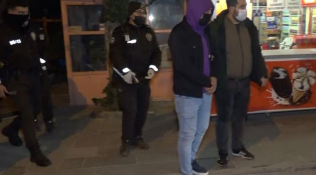 Tabanca ve bıçakla yakalanan genç gözaltına alındı
