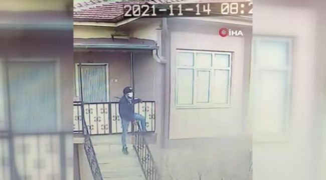 Tarzan gibi tırmandı, tek hamlede pencereyi açtı