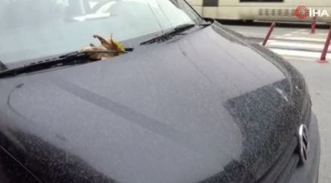 Yağmur yerine çamur yağdı, vatandaşlar şaşkına döndü
