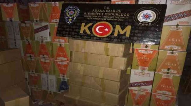 Adana'da kaçakçılık operasyonu