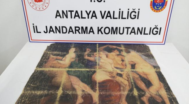 Antalya'da milyonluk tarihi tablo operasyonu