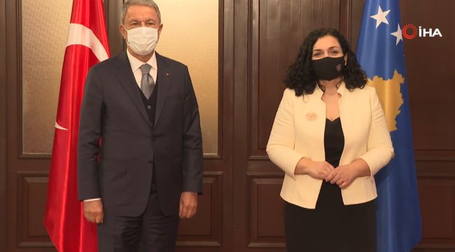 Bakan Akar, Kosova Cumhurbaşkanı Osmani ve Başbakan Kurti ile görüştü