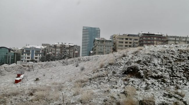 Başkentte kar yağışı