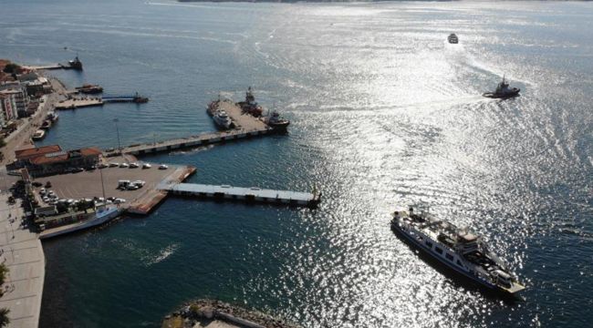 Bozcaada seferlerine fırtına engeli