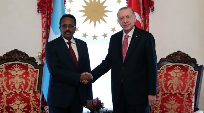 Cumhurbaşkanı Erdoğan, Somalili mevkidaşı Farmajo ile bir araya geldi