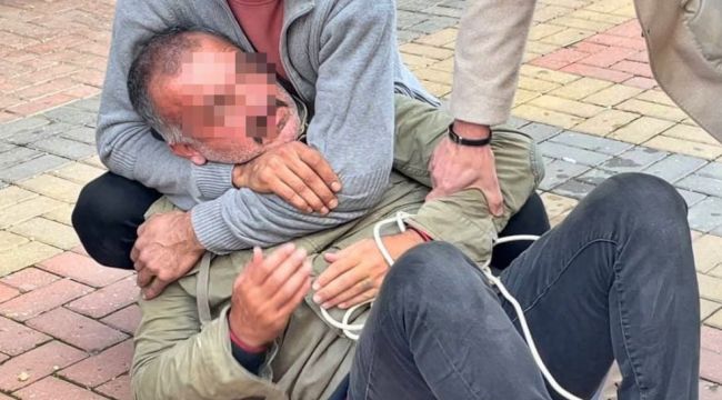 Esnafın yakalayıp elektrik kablosuyla bağladığı şüpheli suç makinesi çıktı