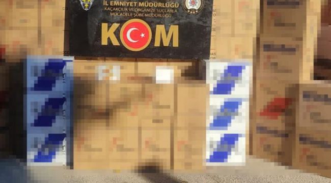 Gaziantep'te 690 bin adet gümrük kaçağı makaron ele geçirildi