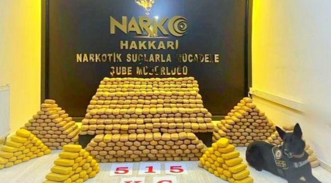 Hakkâri polisinden büyük uyuşturucu operasyonu