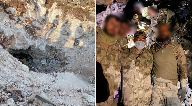 Jandarma Genel Komutanı Çetin, 6 teröristin etkisiz hale getirildiği mağarayı inceledi