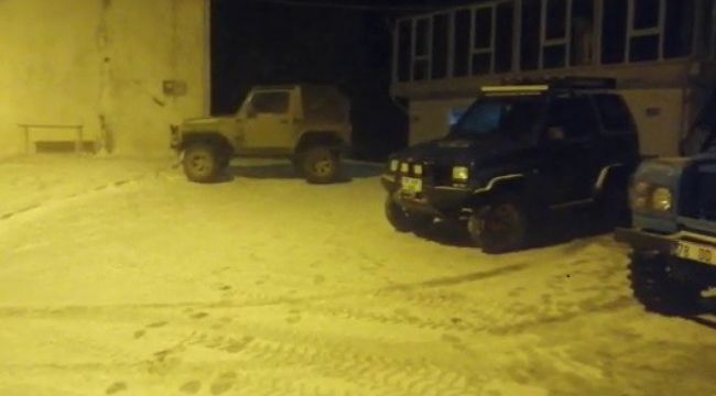 Karabük'ün yüksek kesimleri beyaz örtüyle kaplandı