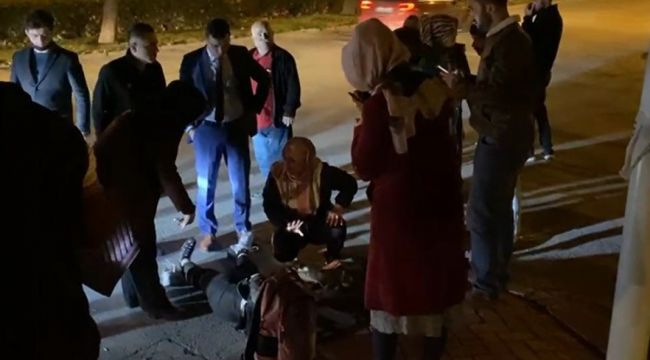 Karşıdan karşıya geçmek isteyen genç kıza otomobil çarptı