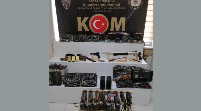 Kayseri'de bitcoin üretim tesislerine operasyon